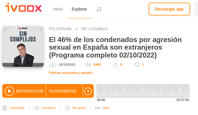 El 46% de los condenados por agresión sexual en España son extranjeros [LA SEXTA LO NIEGA]